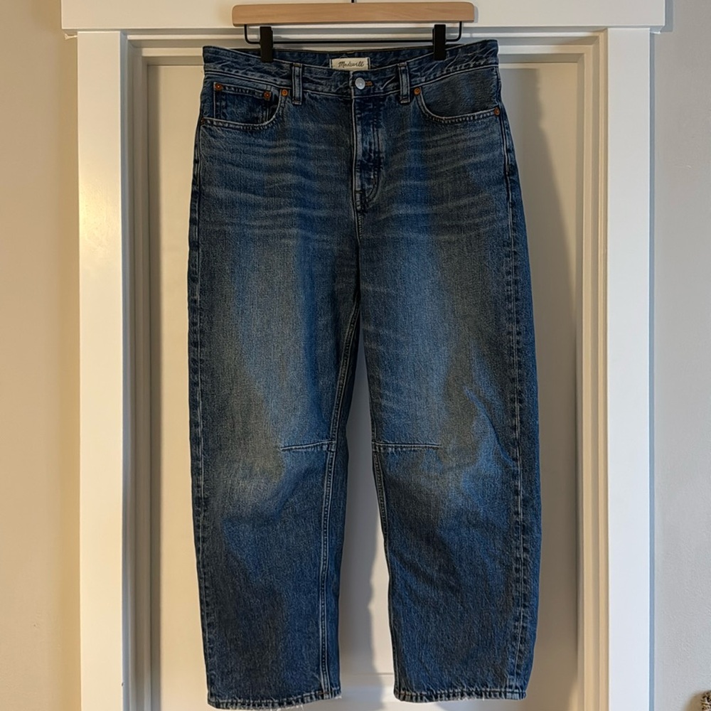 Madewell Darted Barrel-Leg Jean
